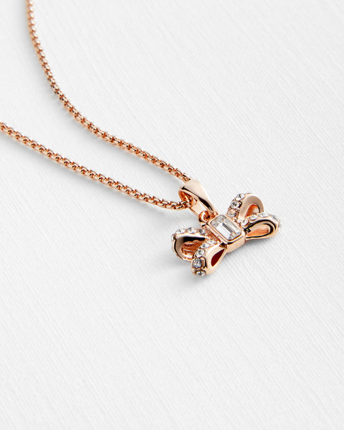 <P>Crystal Sparkle Bow Tiny Pendant</P>